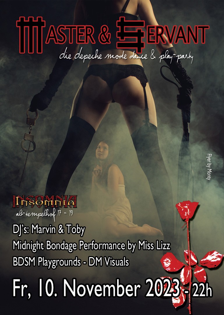 Master & Servant @ INSOMNIA Nightclub Berlin - Sexpositive, Erotic, Fetish, Depeche Mode - Party