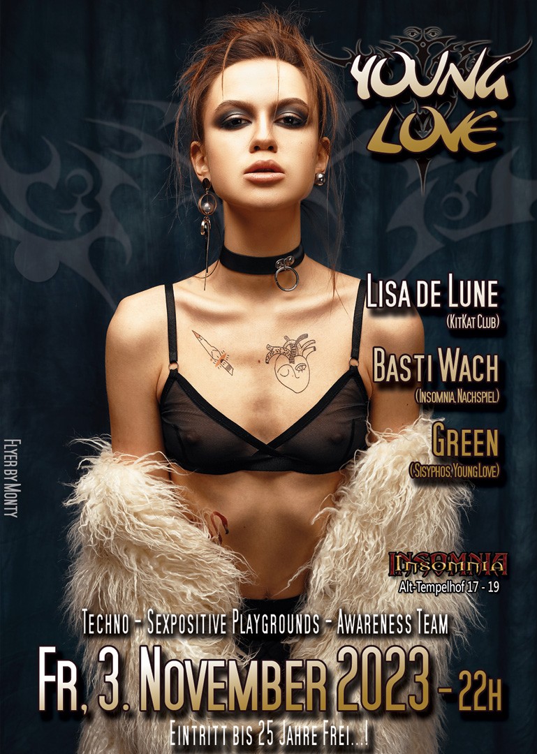 Young Love @ INSOMNIA Nightclub Berlin - Sexpositive, Erotic, Fetish, Techno, House - Party