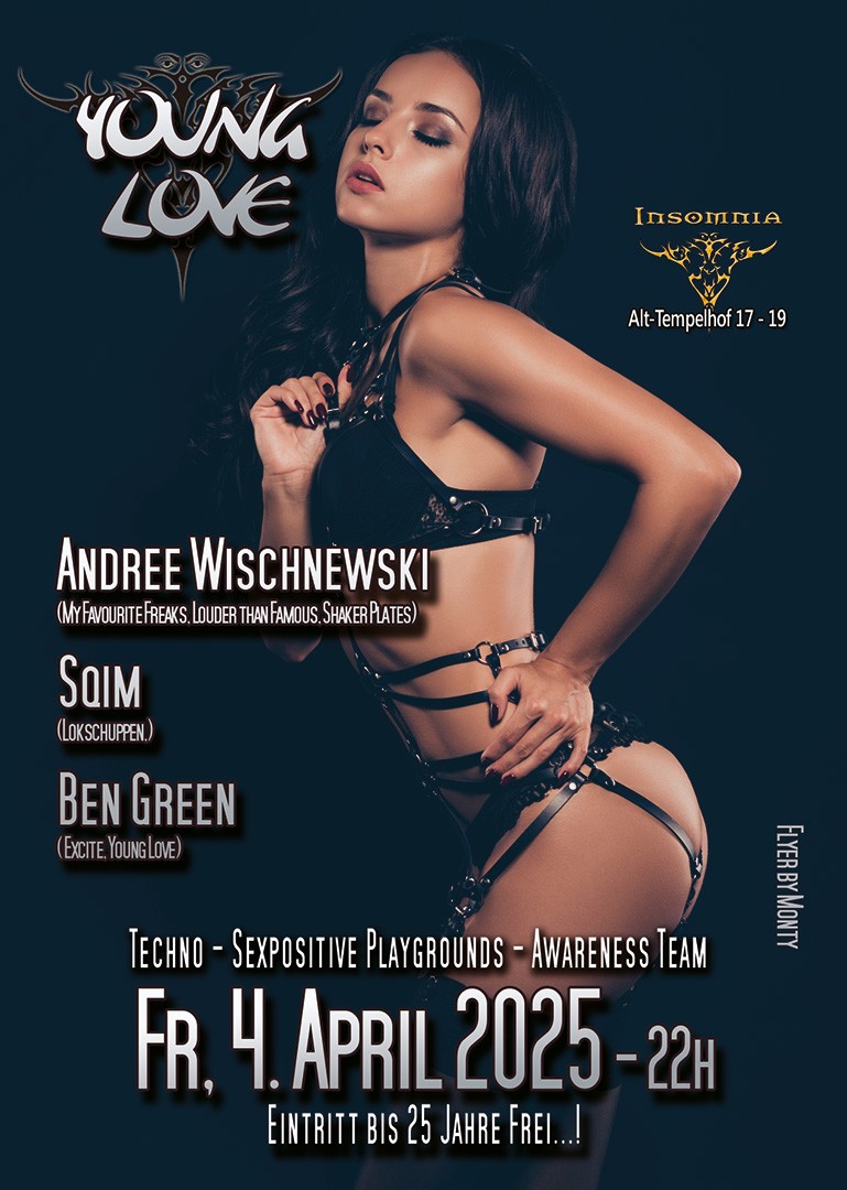 Young Love @ INSOMNIA Nightclub Berlin - Sexpositive, Erotic, Fetish, Techno, House - Party
