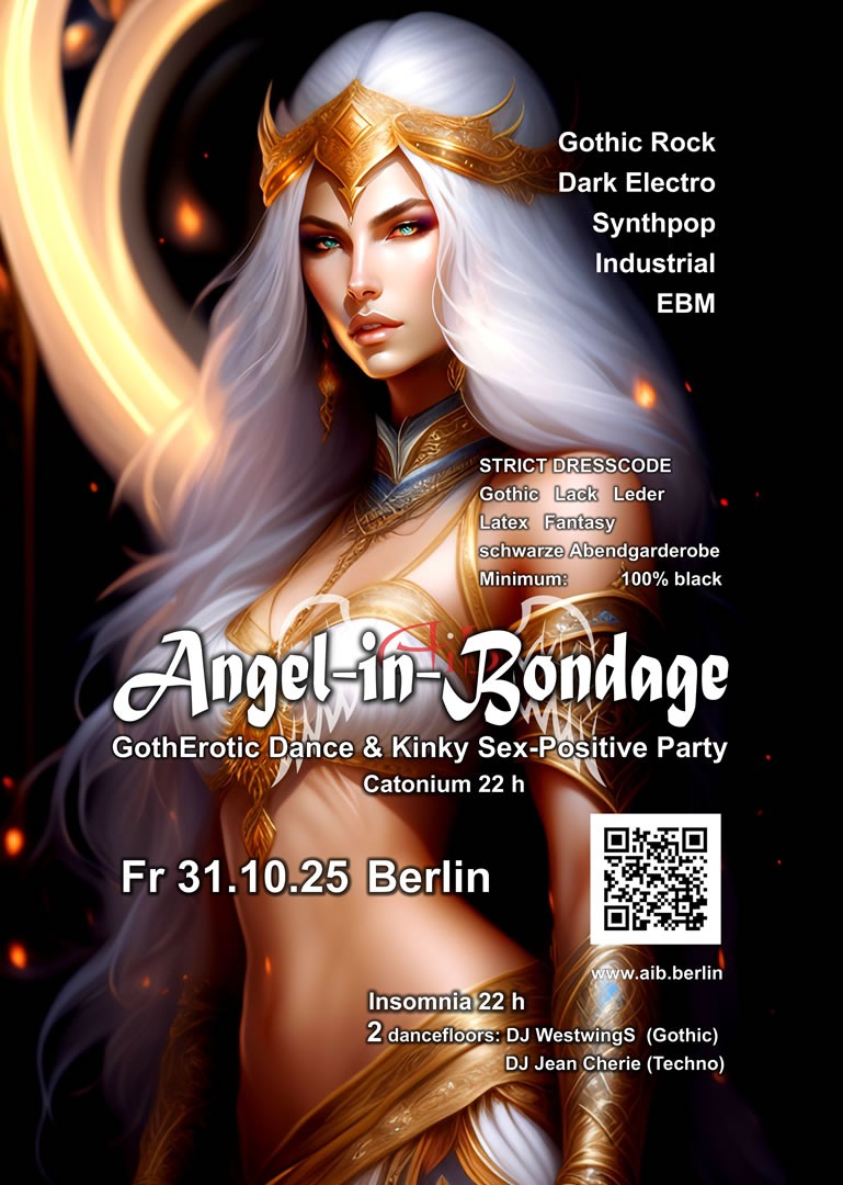 Angel-in-Bondage @ INSOMNIA Nightclub Berlin - Sexpositive, Erotic, Fetish, Goth, Swinger, BDSM - Party