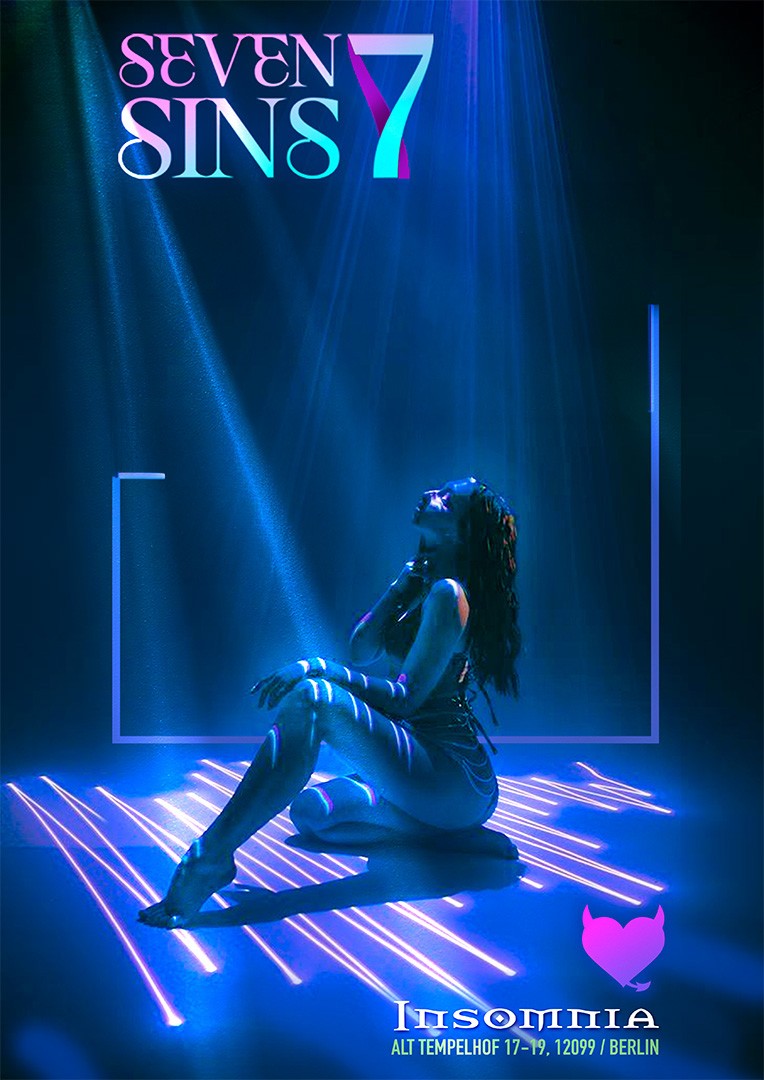 Seven Sins @ INSOMNIA Nightclub Berlin - Sexpositive, Erotic, Fetish, Burlesque, Swinger, BDSM - Party