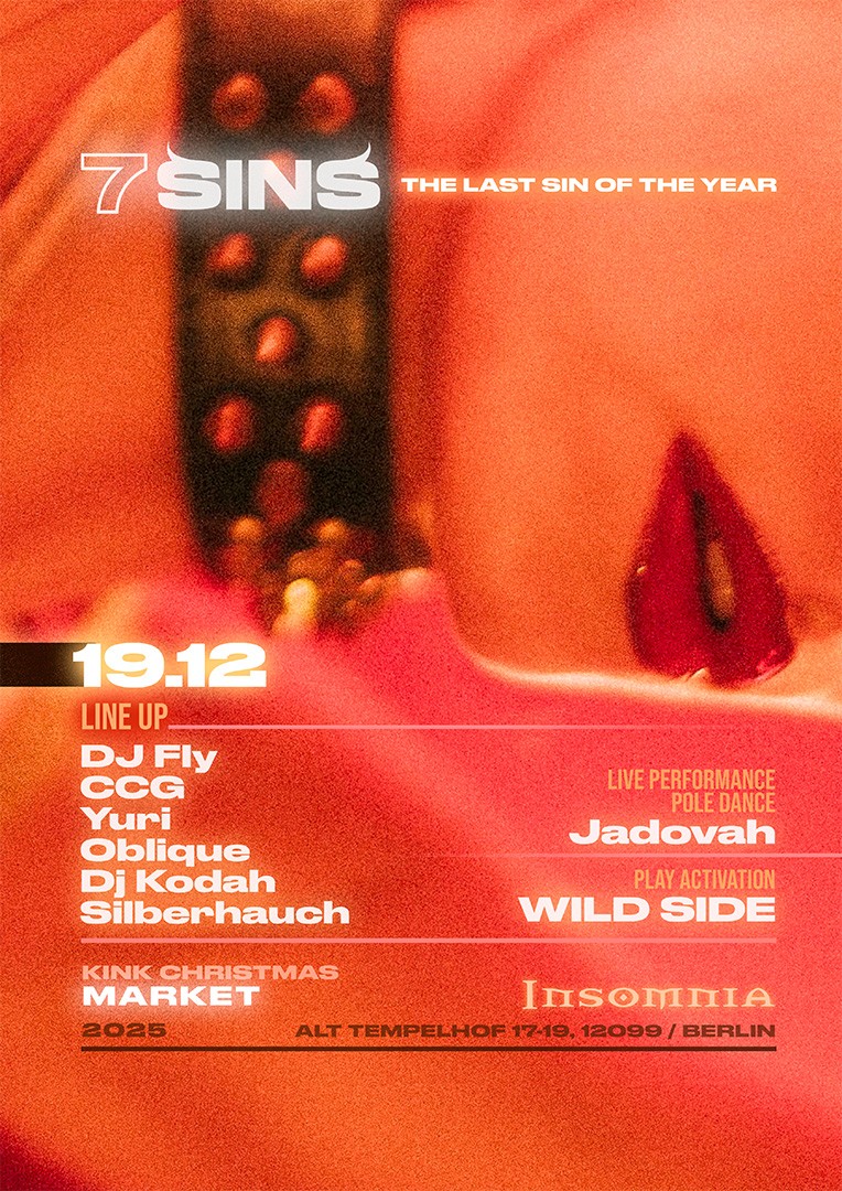 Seven Sins @ INSOMNIA Nightclub Berlin - Sexpositive, Erotic, Fetish, Burlesque, Swinger, BDSM - Party