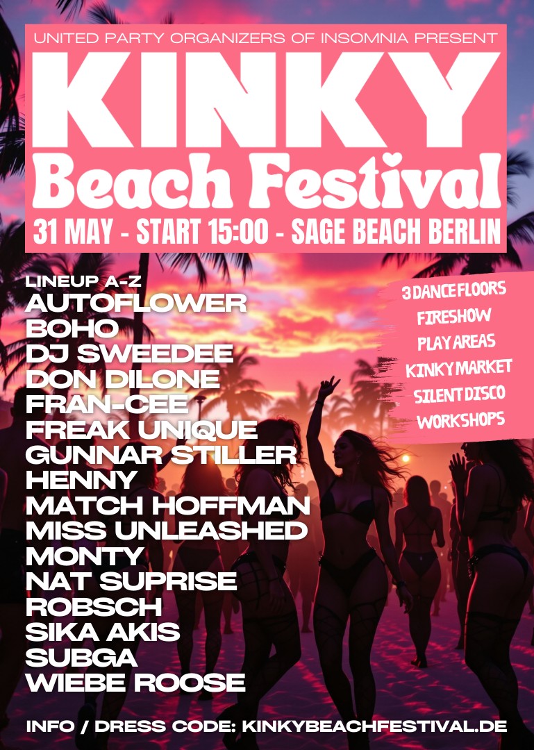 Kinky Beach Festival - Sexpositive - Beach - Party