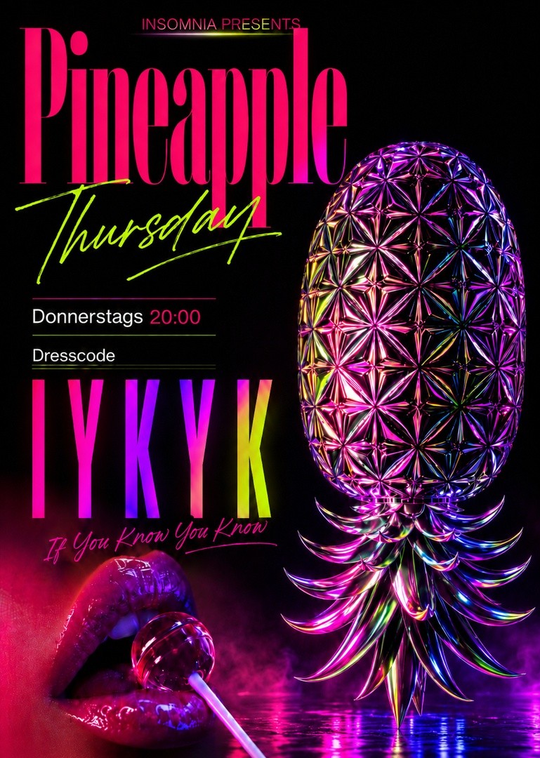 Pineapple Thursdays @ INSOMNIA Nightclub Berlin - Sexpositive, Erotic, Fetish, Swinger, BDSM - Party