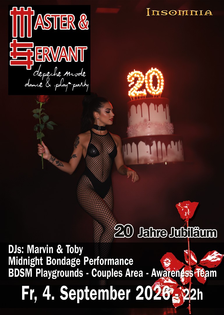 Master & Servant @ INSOMNIA Nightclub Berlin - Sexpositive, Erotic, Fetish, Depeche Mode - Party