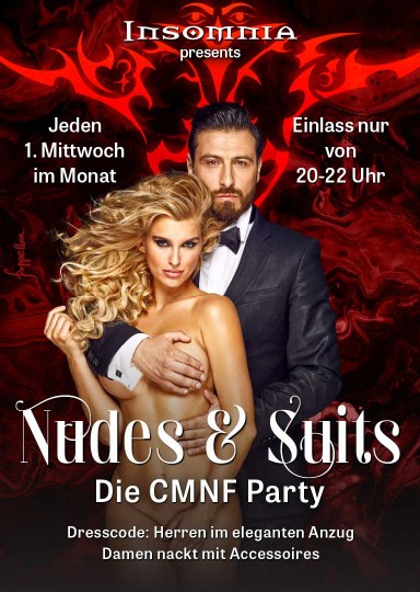 Nudes & Suits @ INSOMNIA Nightclub Berlin - Sexpositive, Erotic, Fetish, Burlesque, Swinger, BDSM - Party