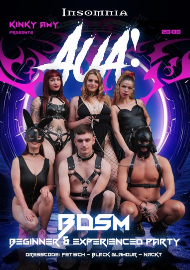 AUA! BDSM Party for Beginners and Experienced Players @ INSOMNIA Nightclub Berlin - Sexpositive, Erotic, Fetish, Burlesque, Swinger, BDSM - Party