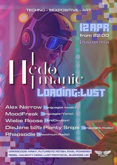 Hedomanie @ INSOMNIA Nightclub Berlin - Sexpositive, Erotic, Fetish, Techno, House - Party