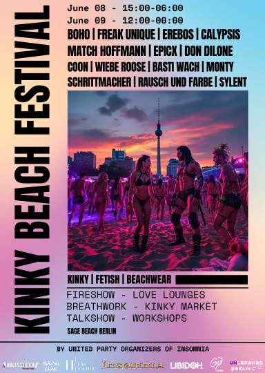 INSOMNIA KINKY BEACH FESTIVAL - Sexpositive, Erotic, Fetish, Burlesque, Swinger, BDSM - Beach - Party