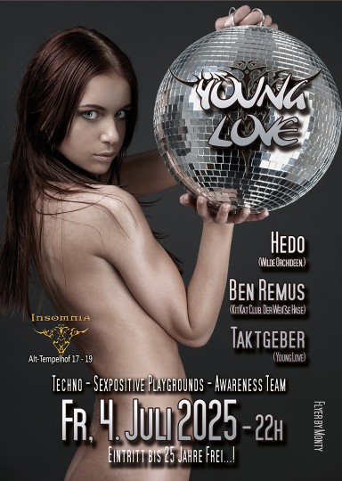 Young Love @ INSOMNIA Nightclub Berlin - Sexpositive, Erotic, Fetish, Techno, House - Party