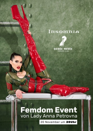 Soirée Privée - Femdom Club @ INSOMNIA Nightclub Berlin - Sexpositive, Erotic, Fetish, Burlesque, Swinger, BDSM - Party