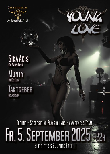 Young Love @ INSOMNIA Nightclub Berlin - Sexpositive, Erotic, Fetish, Techno, House - Party