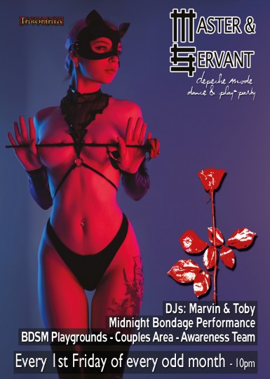 Master & Servant @ INSOMNIA Nightclub Berlin - Sexpositive, Erotic, Fetish, Depeche Mode - Party