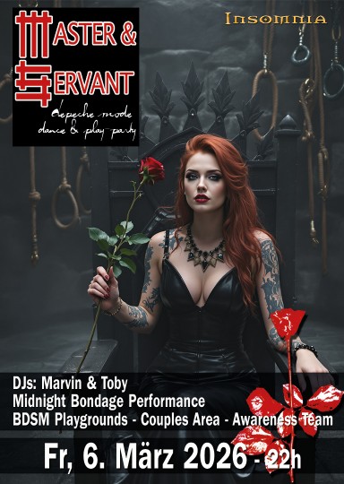 Master & Servant @ INSOMNIA Nightclub Berlin - Sexpositive, Erotic, Fetish, Depeche Mode - Party